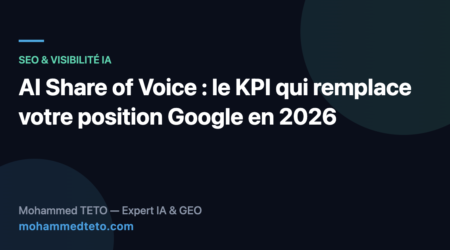 AI Share of Voice : mesurer sa part de citations dans les réponses IA