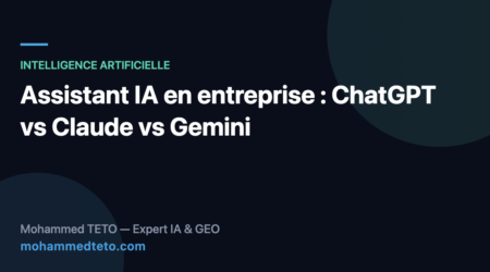 Assistant IA en entreprise : comparatif ChatGPT, Claude et Gemini 2026
