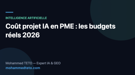 Coût projet IA en PME : fourchettes de budgets réels 2026