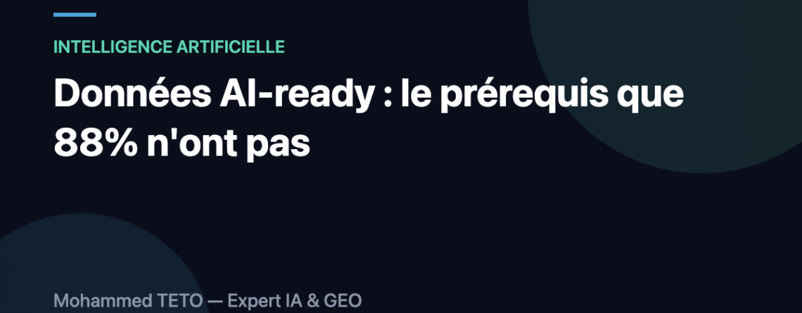 Données AI-ready : le prérequis des projets IA réussis en PME
