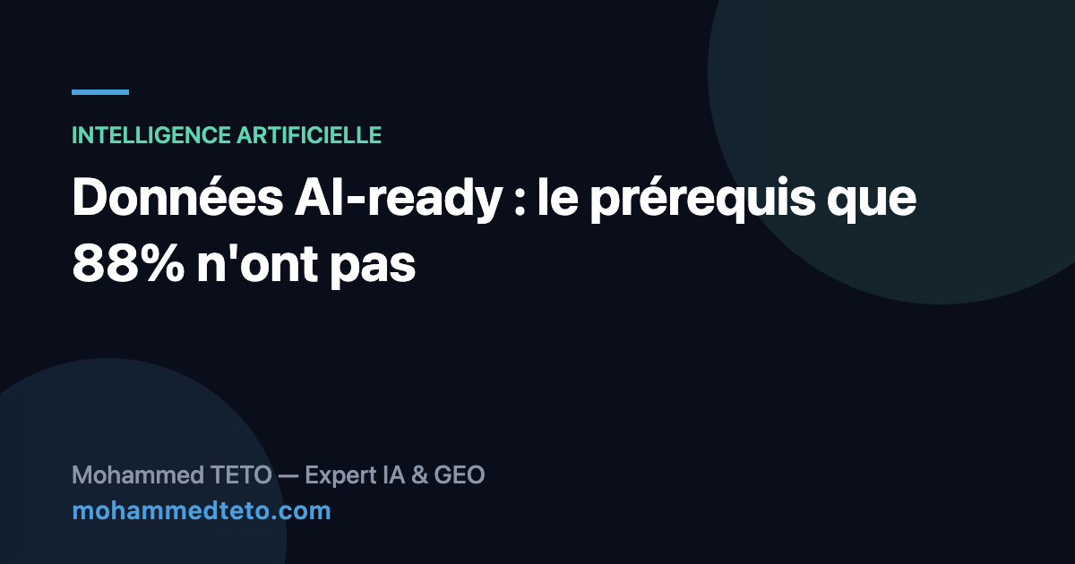 Données AI-ready : le prérequis des projets IA réussis en PME