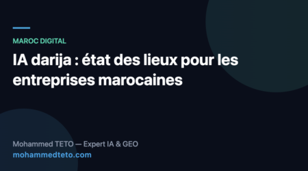 IA darija : Atlas-Chat et les modèles IA en arabe marocain