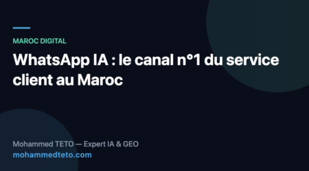 WhatsApp IA : automatiser le service client au Maroc