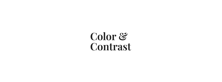 Color & Contrast — outil design