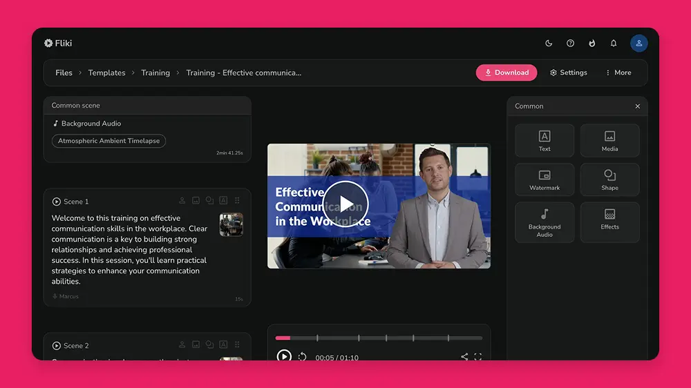 Fliki — outil design