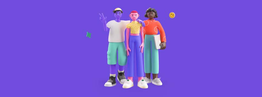 People 3D characters — outil design