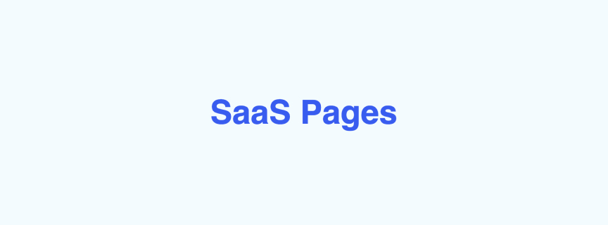 SaaS Pages — outil design