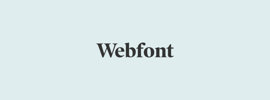 Webfont — outil design